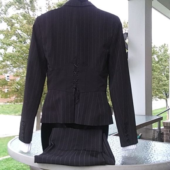 SALE!!!Beautiful! Bebe corset pantsuit! tightens in back Sz.6 - Picture 3 of 11